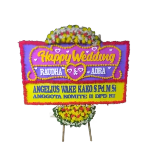 Bunga Papan Wedding
